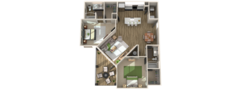 The Newton B2 Floorplan in Charlotte, NC