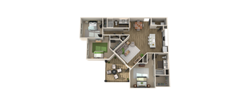 The Newton C1 Floorplan in Charlotte, NC
