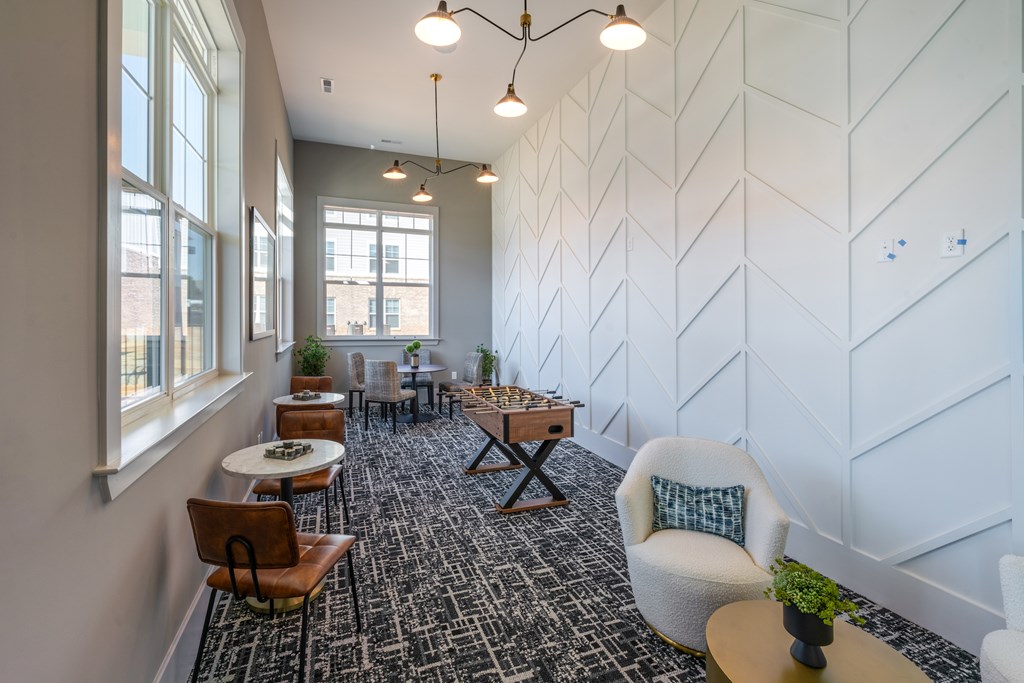 Coworking space with many chairs and natural light