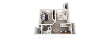 a 1 bedroom floor plan  woodland heights apartments