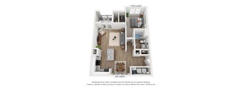 bedroom floor plan | village on the lakes apartments
