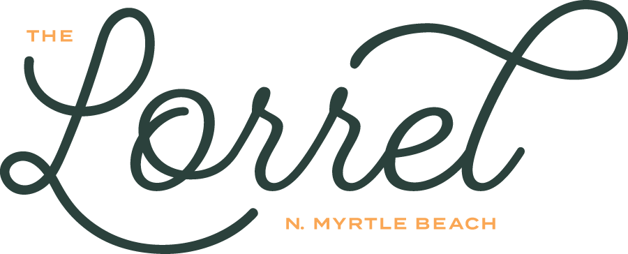 The Lorret logo on a green background.