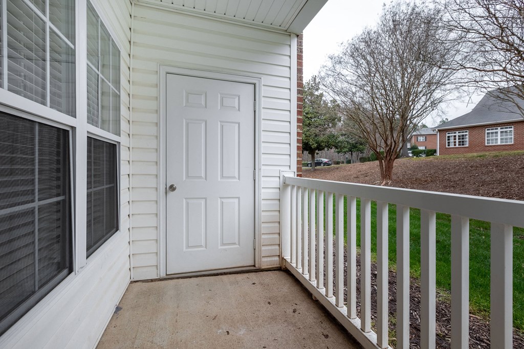 Balcony area looking out