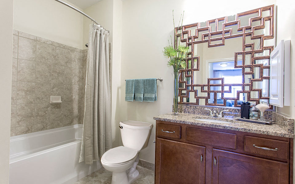 Bathroom at The Village Lofts, North Carolina, 27455