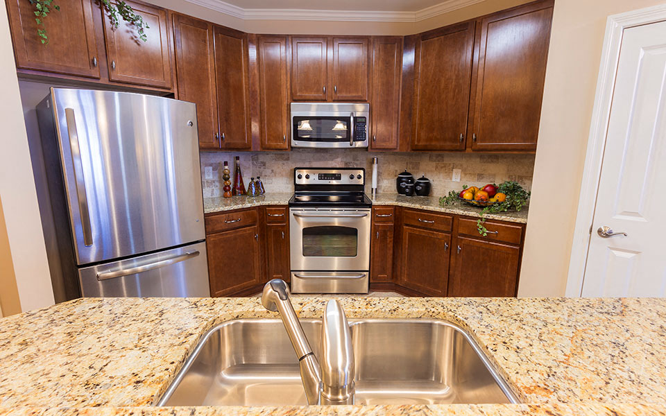 Kitchen at The Village Lofts, Greensboro, North Carolina