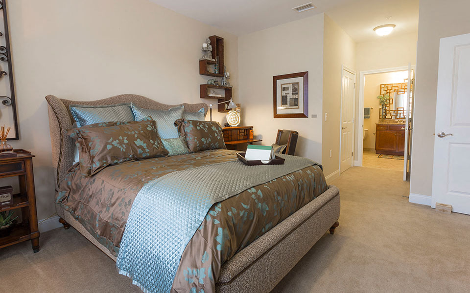 Bedroom at The Village Lofts, North Carolina