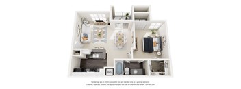 a 1 bedroom floorplan is shown in this house plan