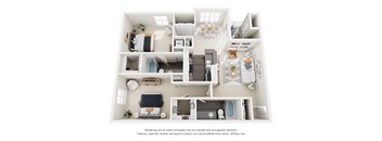 a floor plan of a house with a bedroom and a living room