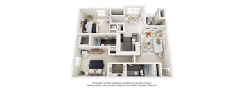 a floor plan of a house with a bedroom and a living room