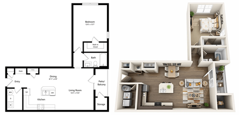 A floor plan of a two-story house with a living room, kitchen, dining room, and bathrooms.