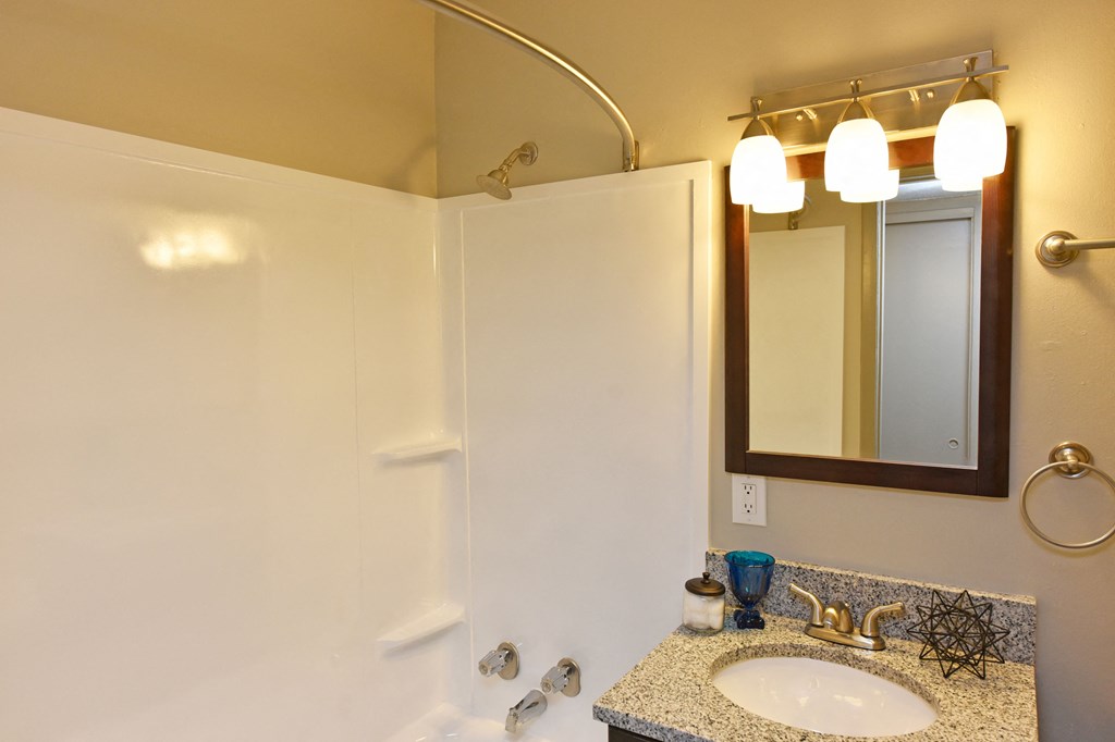 a bathroom with a sink and a bathtub