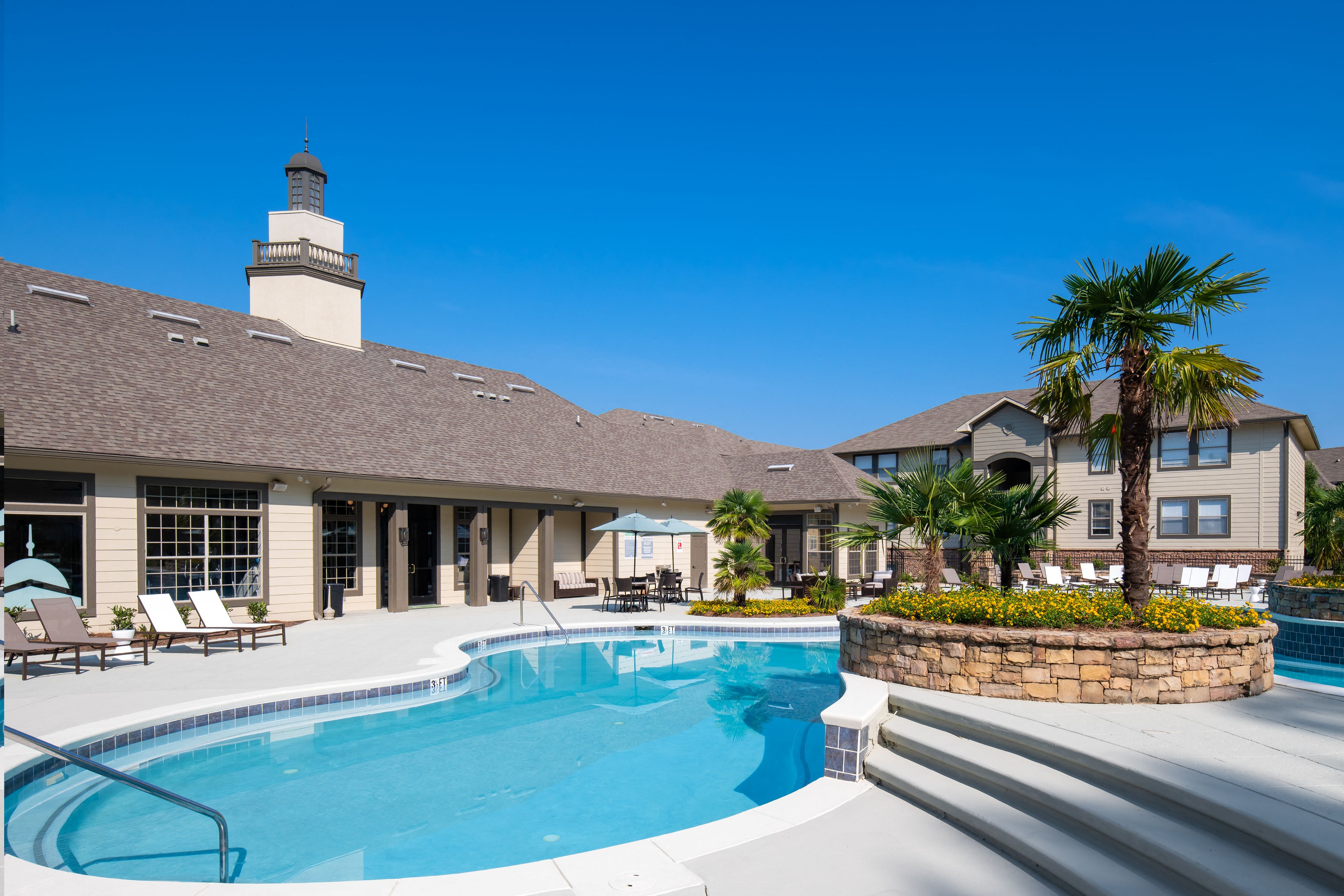 Sparkling Swimming Pool at Landmark Apartments