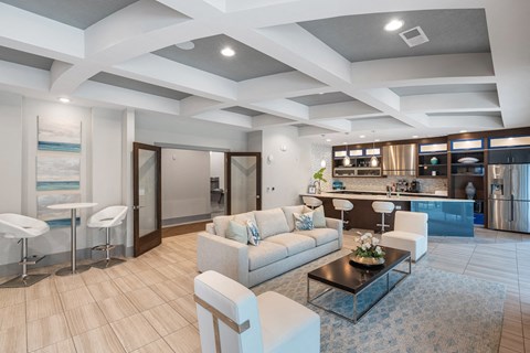 the preserve at ballantyne commons living room and kitchen