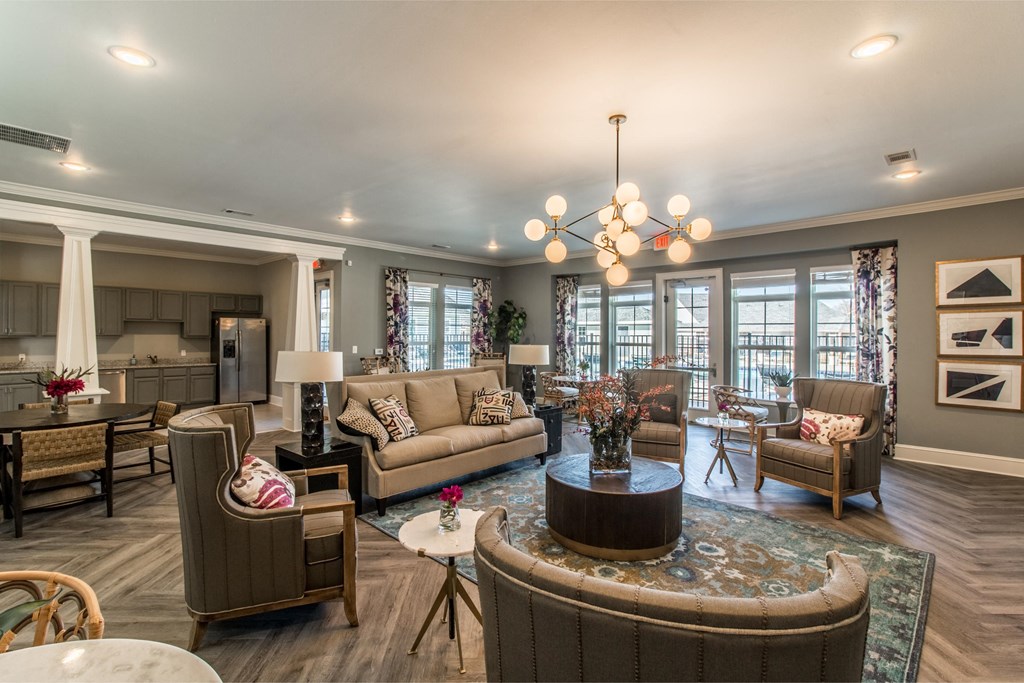 modern clubhouse and meeting areas