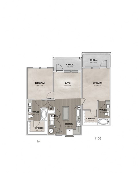 The Newton B4 Floorplan in Charlotte, NC