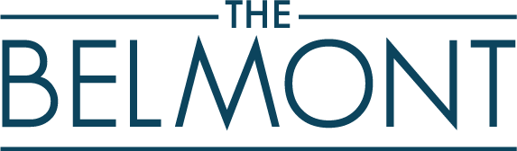The Belmont logo is displayed in a blue and white color scheme.