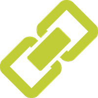 a yellow arrows logo on a black background