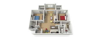 a floor plan is shown in this image