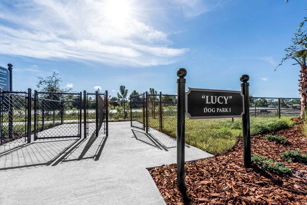 enter the dog park at lucy dog park apartments