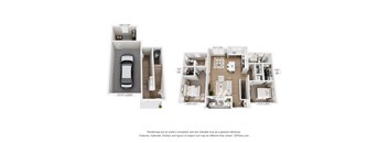 A diagram shows the layout of a two-bedroom apartment.