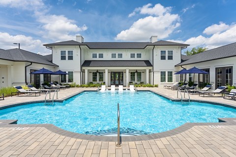Saltwater Swimming Pool With Expansive Sundeck