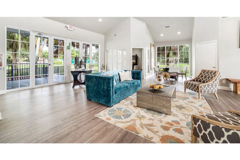 Beautifully designed clubhouse at Midora at Woodmont in Tamarac, FL