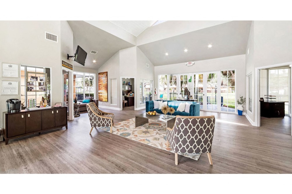 Beautifully designed clubhouse at Midora at Woodmont in Tamarac, FL