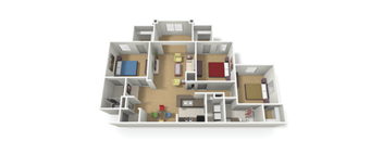 a 2400 sq ft floor plan is shown in this rendering