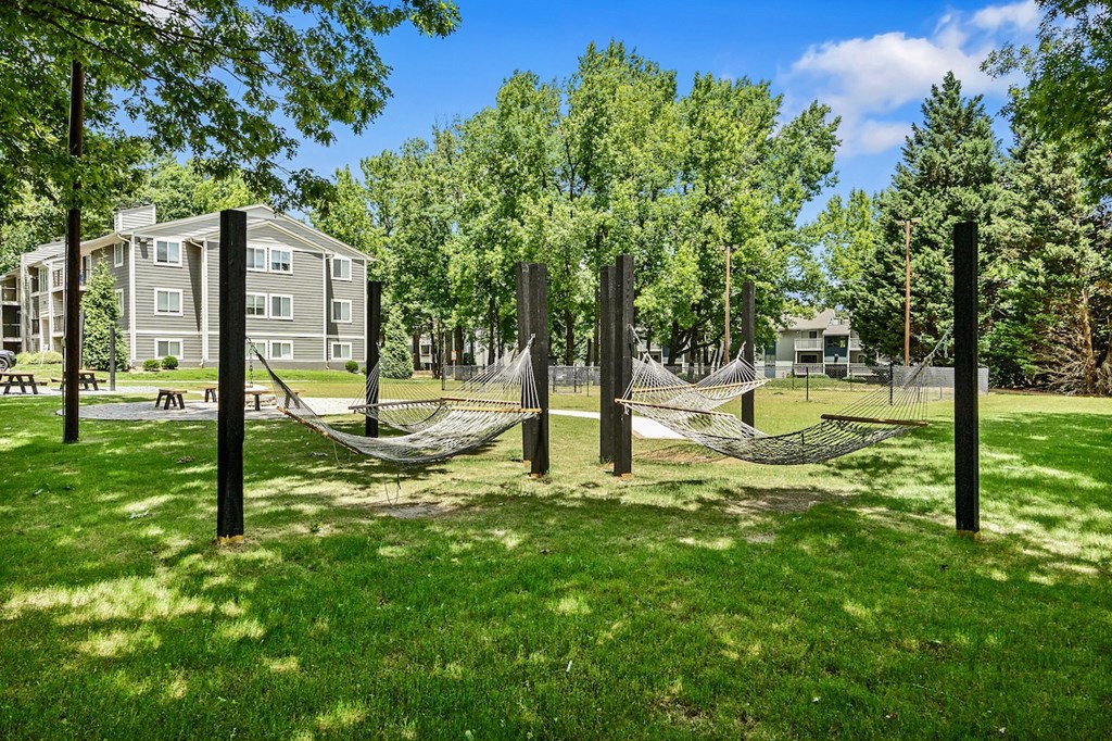 our apartments offer a spacious yard for residents to hang out