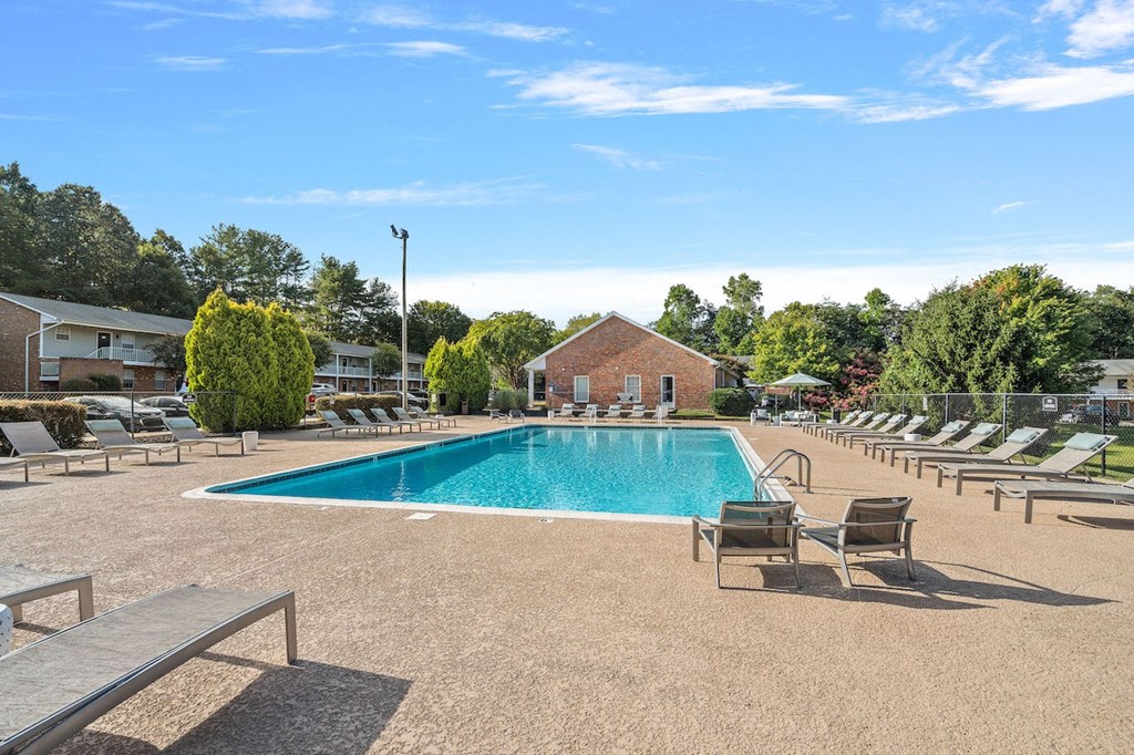the swimming pool at our apartments