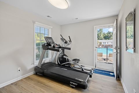 the preserve at ballantyne commons exercise room with gym equipment