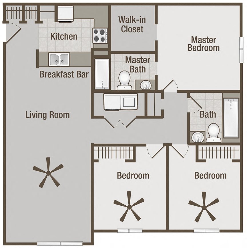 Floor Plans of The Garden at Wynslow Park in Raleigh, NC