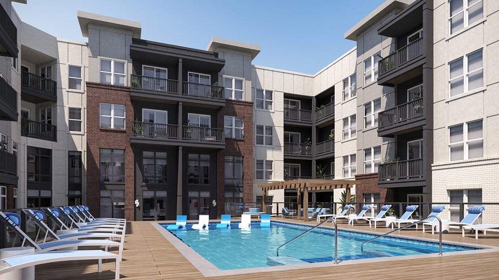Pool at Elevate Apartments, Madison, WI