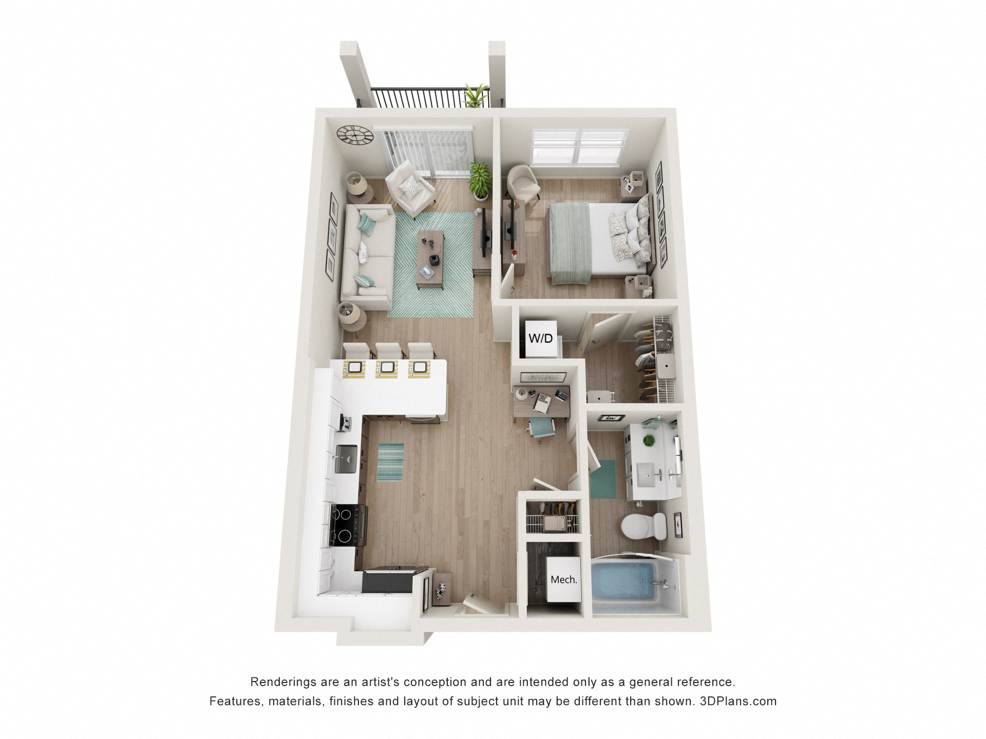 1A 1  Bed   1  Bath   673-to674 Sq. Ft. at 2929 on Mayfair, Wauwatosa, WI, 53222