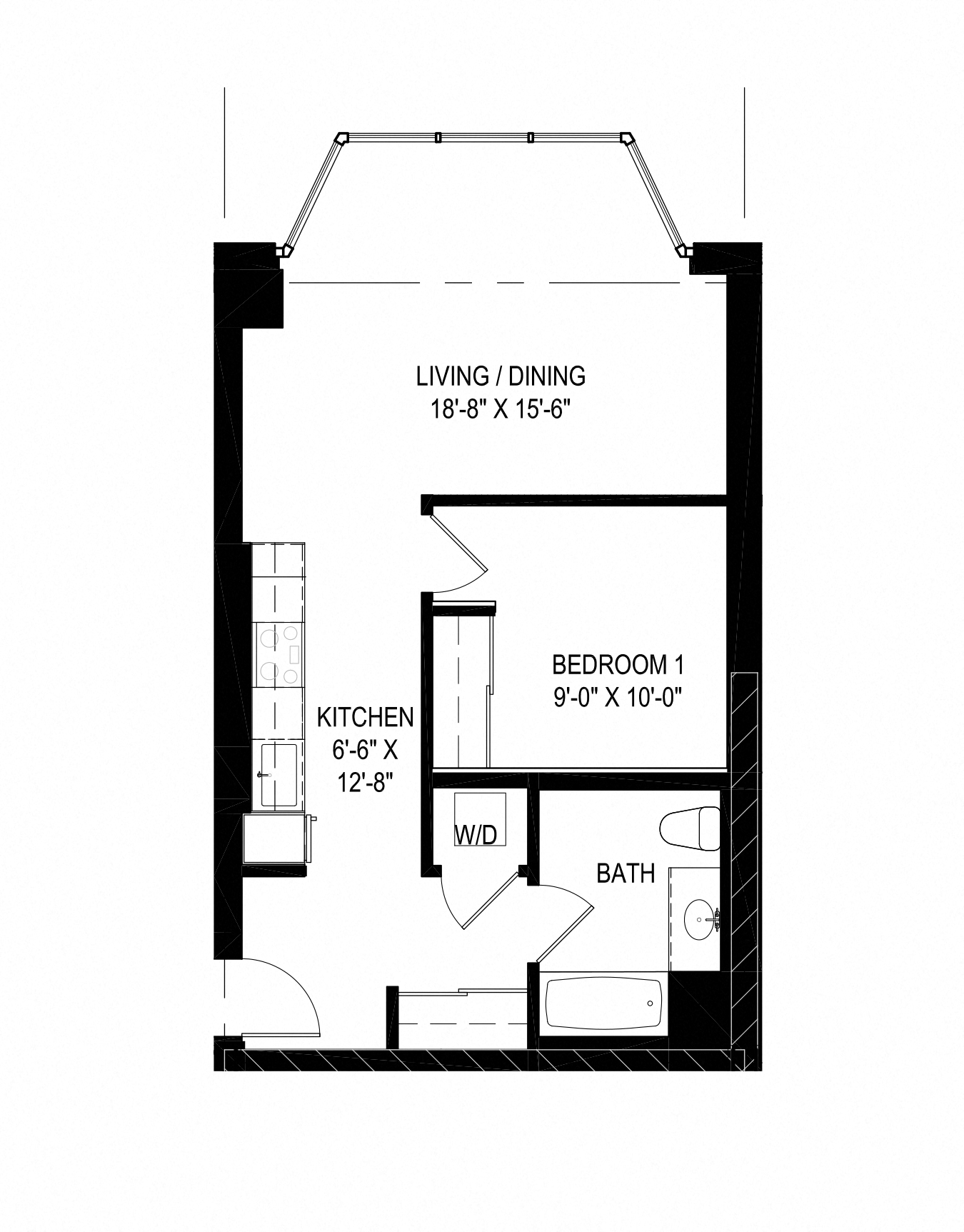 Floor Plans of The Clark in Chicago, IL