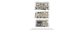 2 bed 2.5TH-A floor plan_Combined at Enclave Crystal Lake, Crystal Lake, IL, 60014