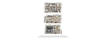 2 bed 2.5TH-B floor plan_Combined at Enclave Crystal Lake, Crystal Lake, IL