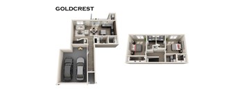 Goldcrest Floorplan at Fountain Ridge, Pleasant Prairie, Wisconsin