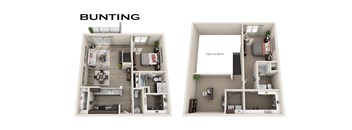 Bunting Floorplan at Fountain Ridge, Pleasant Prairie, Wisconsin
