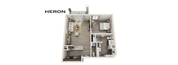 Heron Floorplan at Fountain Ridge, Wisconsin, 53158