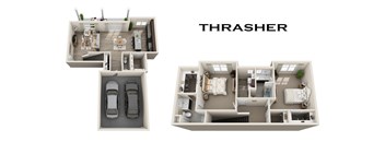 Thrasher Floorplan at Fountain Ridge, Pleasant Prairie, Wisconsin