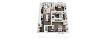 the outlook floor plan of 1199 sq ft