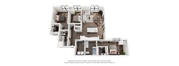 the outlook floor plan of 455 sq ft