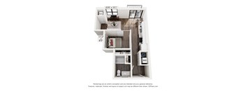 a 1 bedroom floor plan  sierra  2100 sq ft