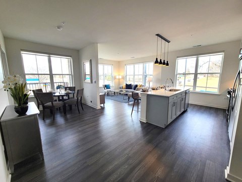 Living Room at Enclave Crystal Lake, Illinois
