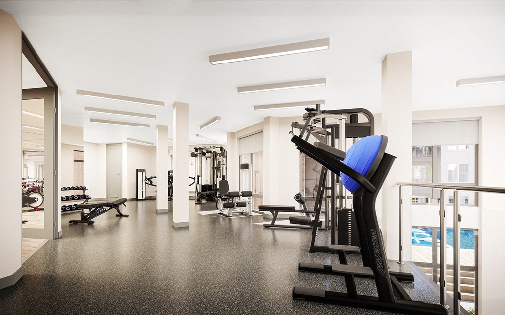 Fitness Center at Elevate Apartments, Madison, WI, 53718