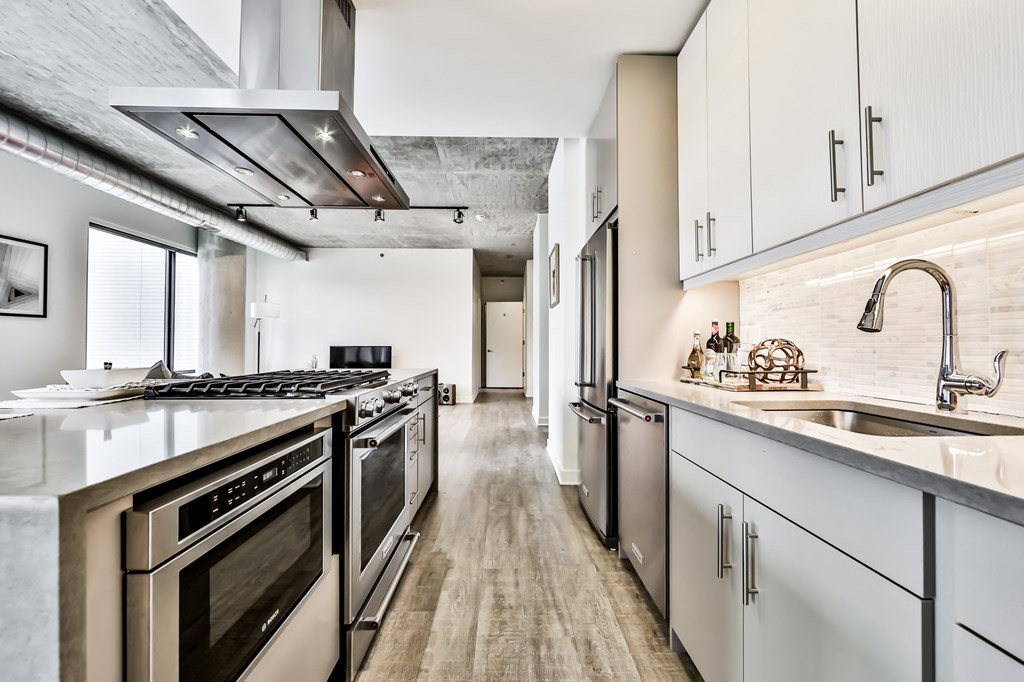 gas stoves with vents in the kitchens