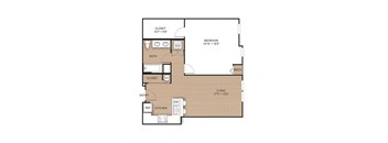 1 bed 1 bath 936 Sq. Ft. | A22 floor plan  at Apex 41, Lombard, IL, 60148