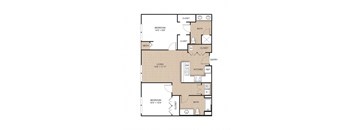 2 bed 2 bath 1,061 Sq. Ft. floor plan | B02/B03 at Apex 41, Lombard, IL