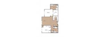 2 bed 2 bath 1,374 Sq. Ft. |  B12 floor plan at Apex 41, Illinois, 60148